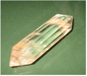 A photograph of the vogel crystal