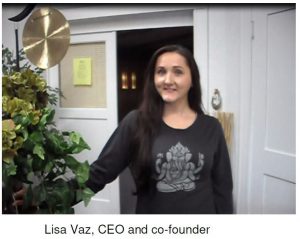 A photograph of Liza Vaz, a Wellness Center owner in California